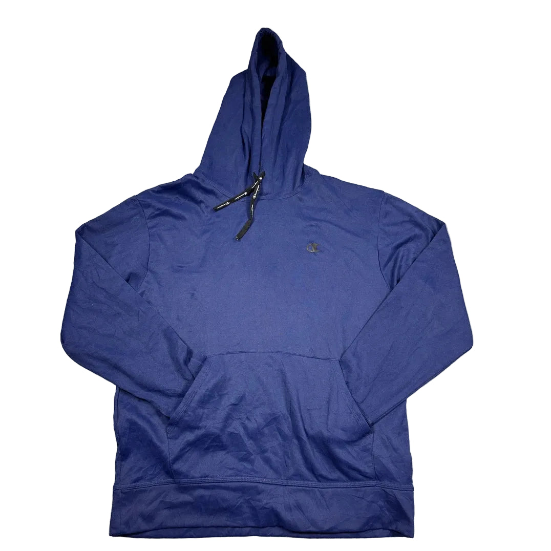 Champion® Blue Pullover Hoodie Athletic-M