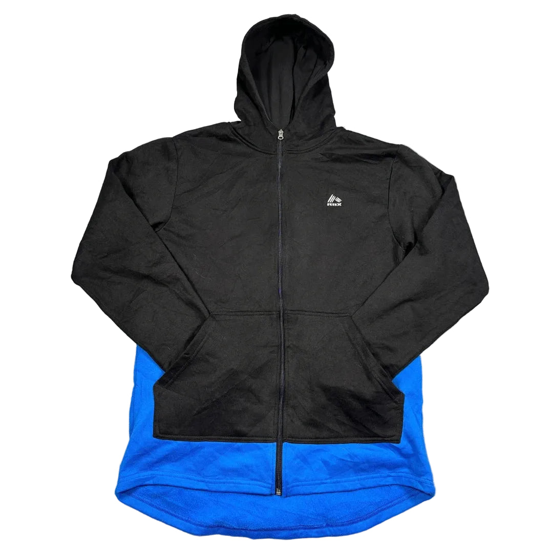 RBX® Black Zip Hoodie Contrast-YXL