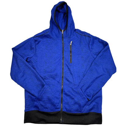 MotoGear® Blue Zip Hoodie Pocket-M