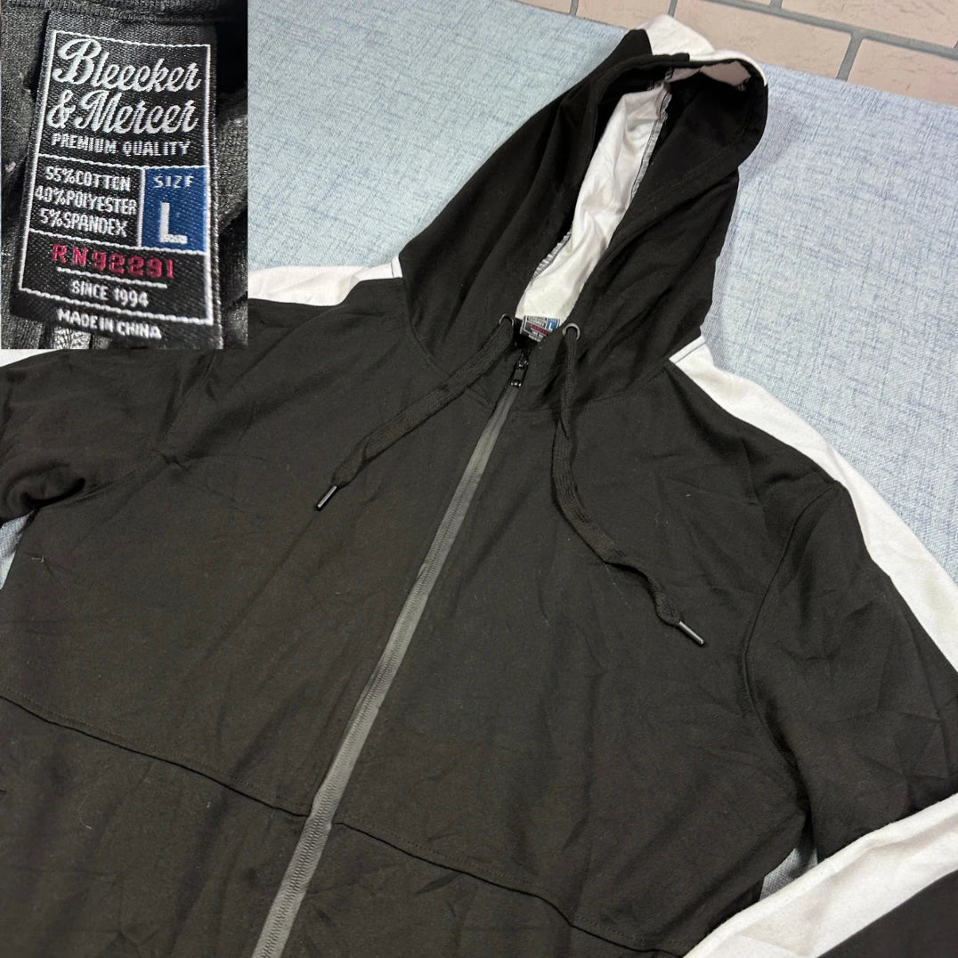 Bleecker Mercer® Black Hooded Jacket-L