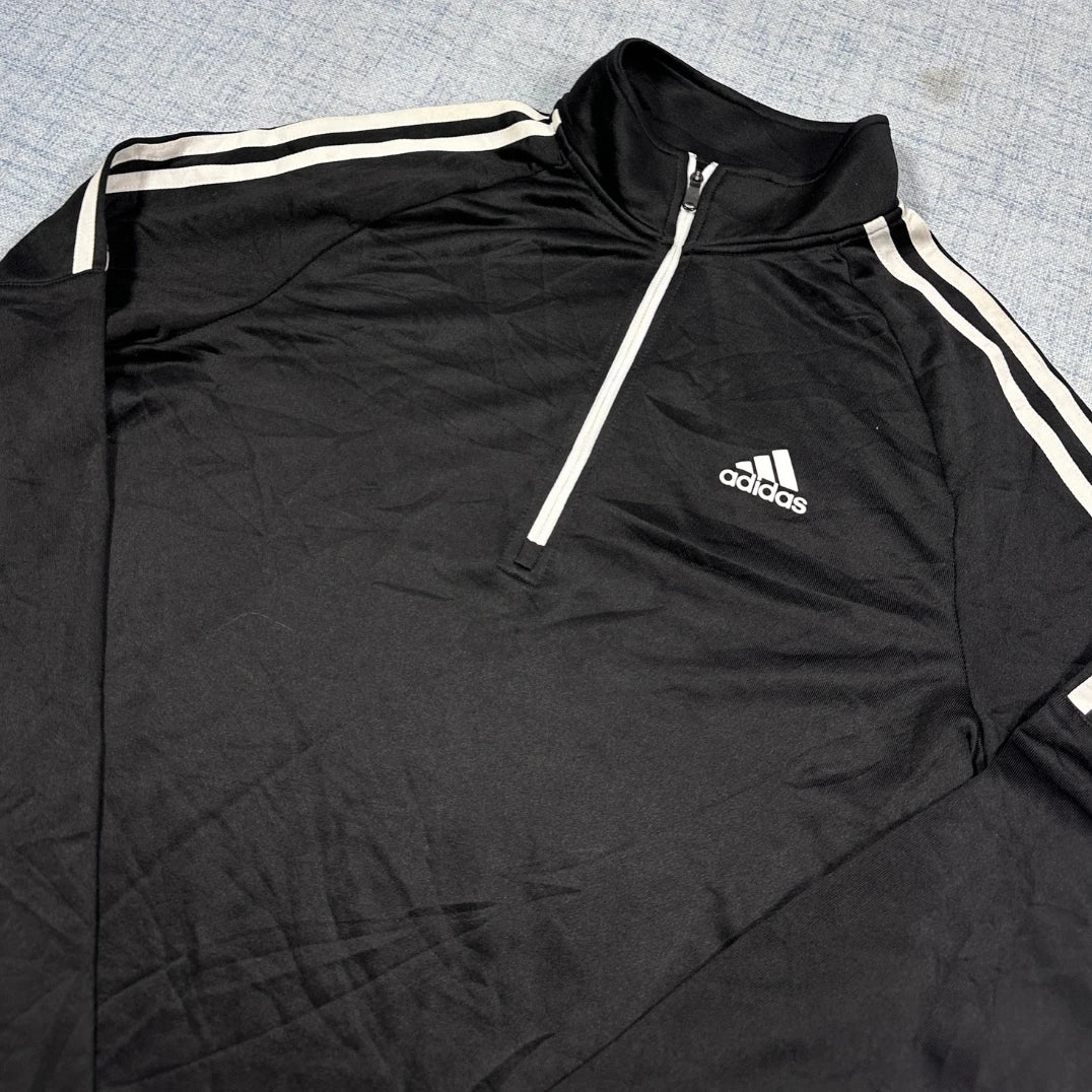 Adidas® Black Golf Quarter Zip-S