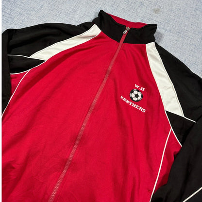 Charles River Sport® Red Track Jacket Soccer-L