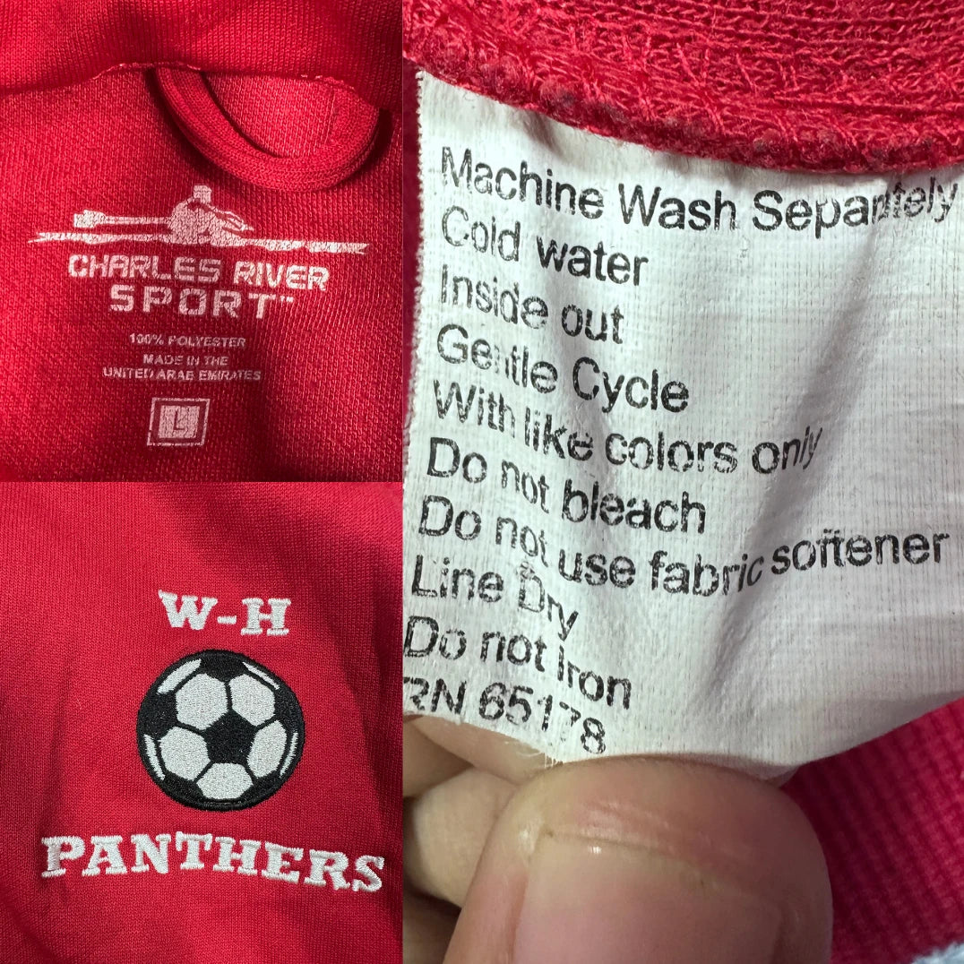 Charles River Sport® Red Track Jacket Soccer-L