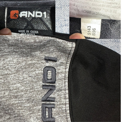 AND1® Black Athletic Top Zip-L