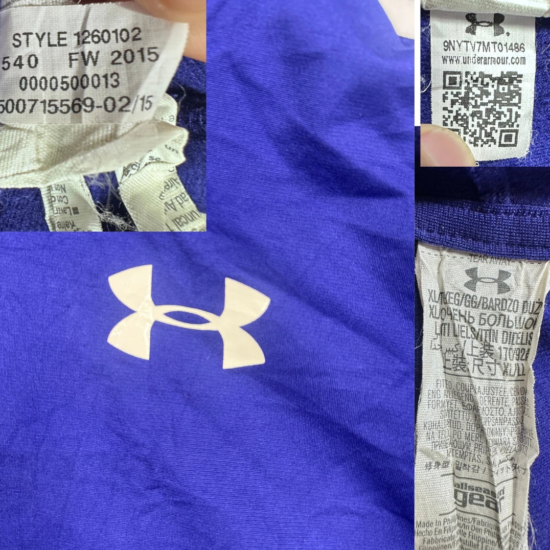 Under Armour® Blue Zip Hoodie-XL