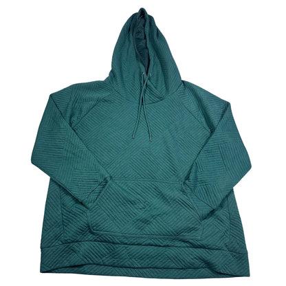 GreenTea® Green Textured Hoodie-2XL