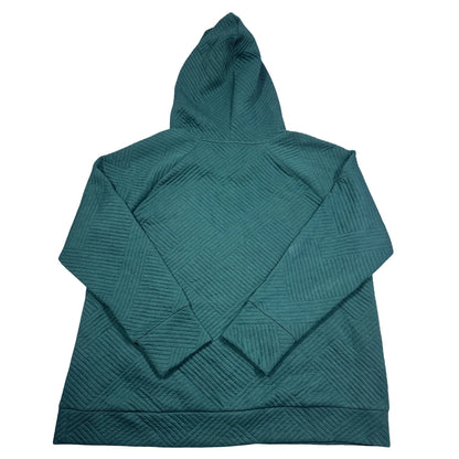 GreenTea® Green Textured Hoodie-2XL