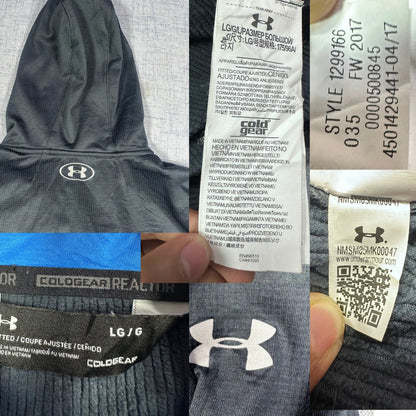 Under Armour® Gray ColdGear Hoodie-L