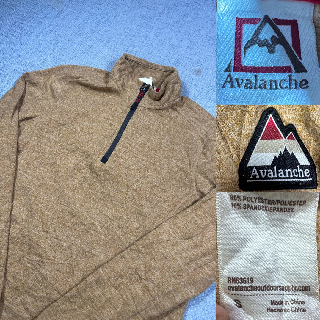 Avalanche® Tan Quarter Zip Pullover-S