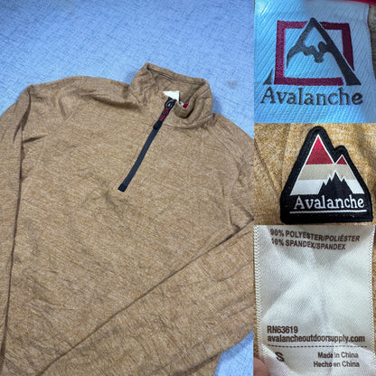 Avalanche® Tan Quarter Zip Pullover-S