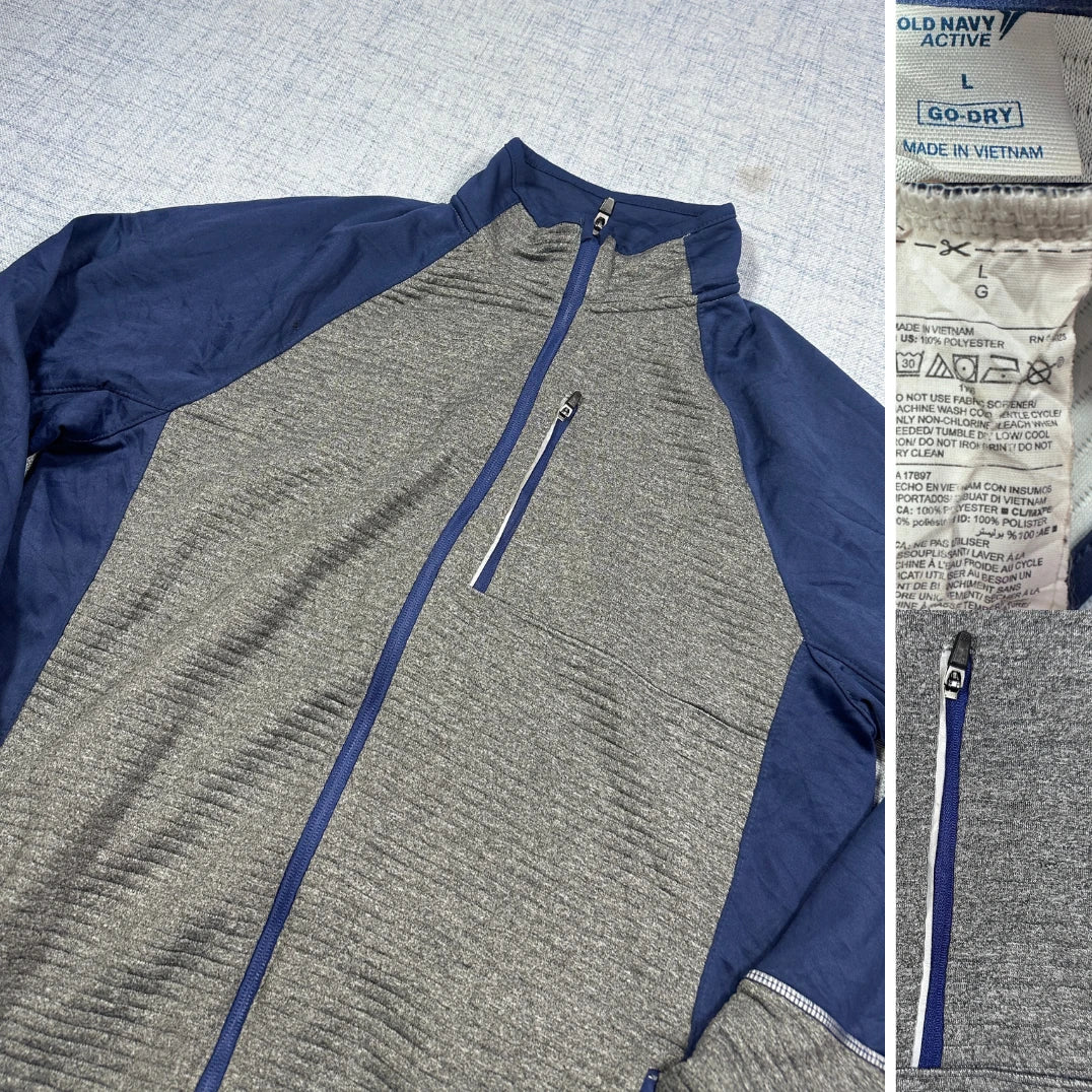 Old Navy Active® Gray Track Jacket-L