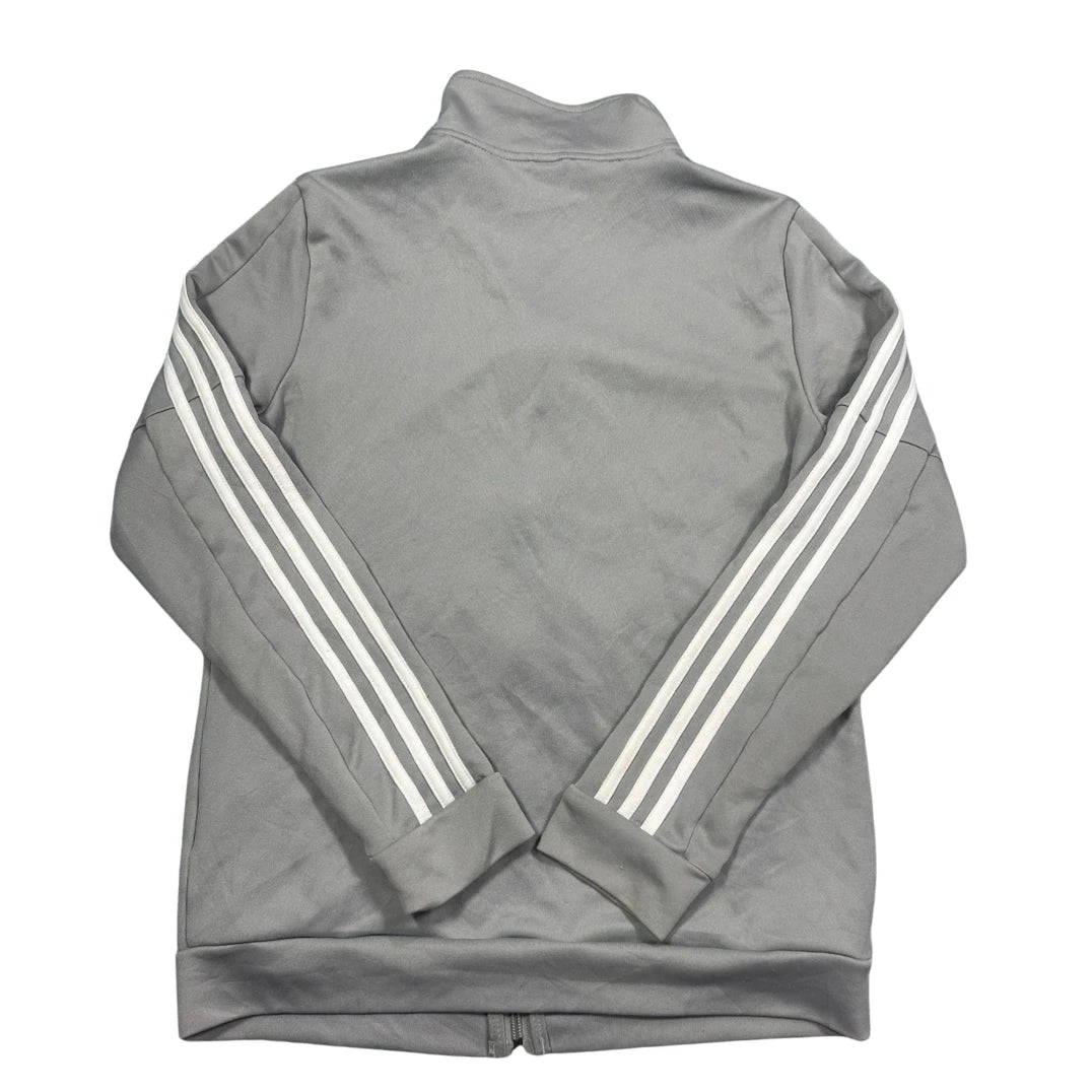 Adidas® Gray Track Jacket Three Stripe-S