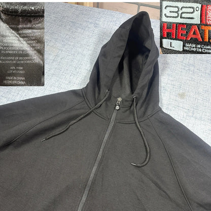 32 Degrees Heat® Black Hooded Jacket-L