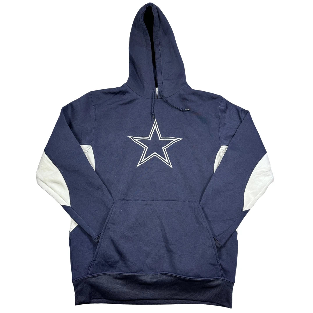 Cowboys® Navy Star Logo Pullover Hoodie-M