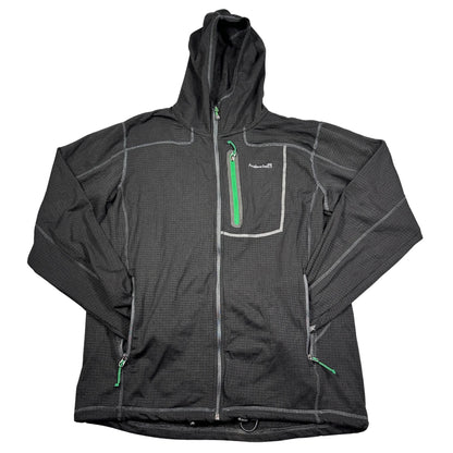 Avalanche® Black Grid Fleece Full Zip Hoodie-L
