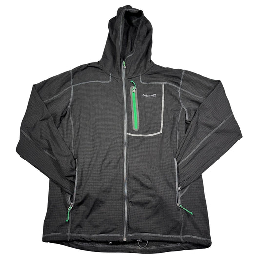 Avalanche® Black Grid Fleece Full Zip Hoodie-L
