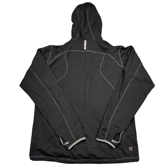 Avalanche® Black Grid Fleece Full Zip Hoodie-L