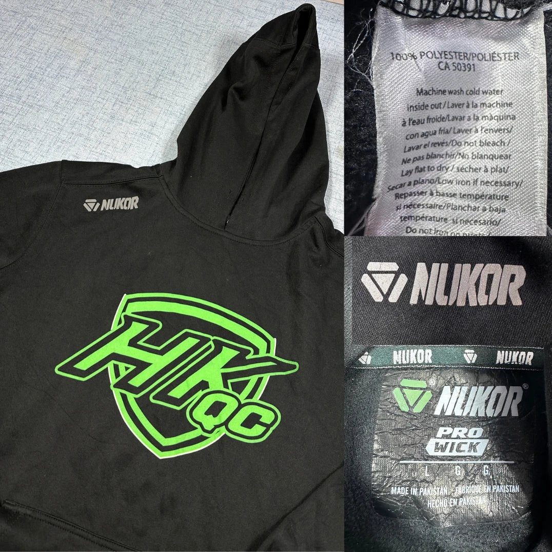 Nukor® Black Pro Wick Graphic Pullover Hoodie-L
