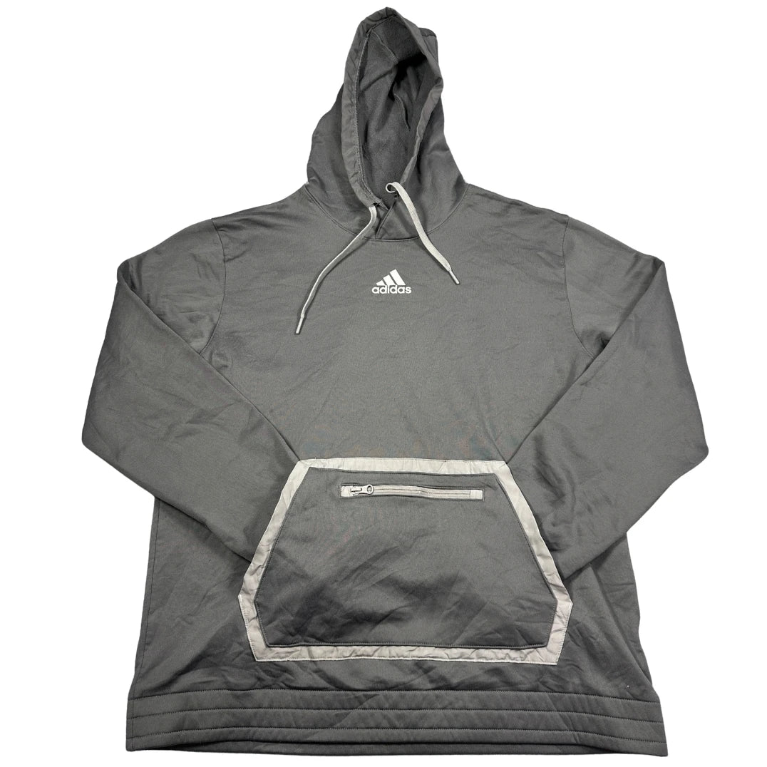 Adidas® Grey AEROREADY Pullover Hoodie-L