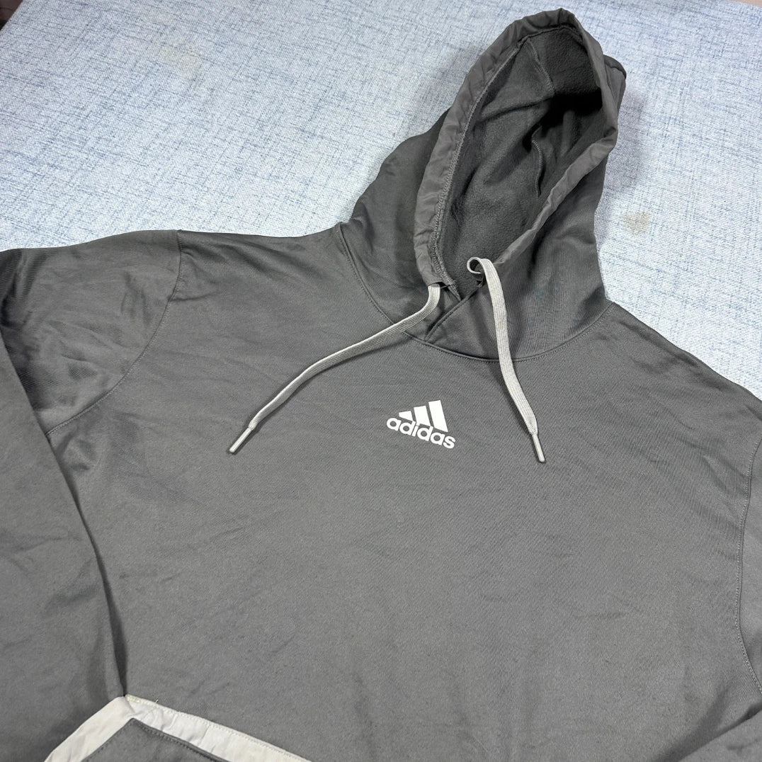 Adidas® Grey AEROREADY Pullover Hoodie-L