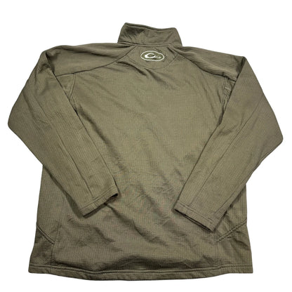 Drake® Olive Quarter Zip Pullover-S