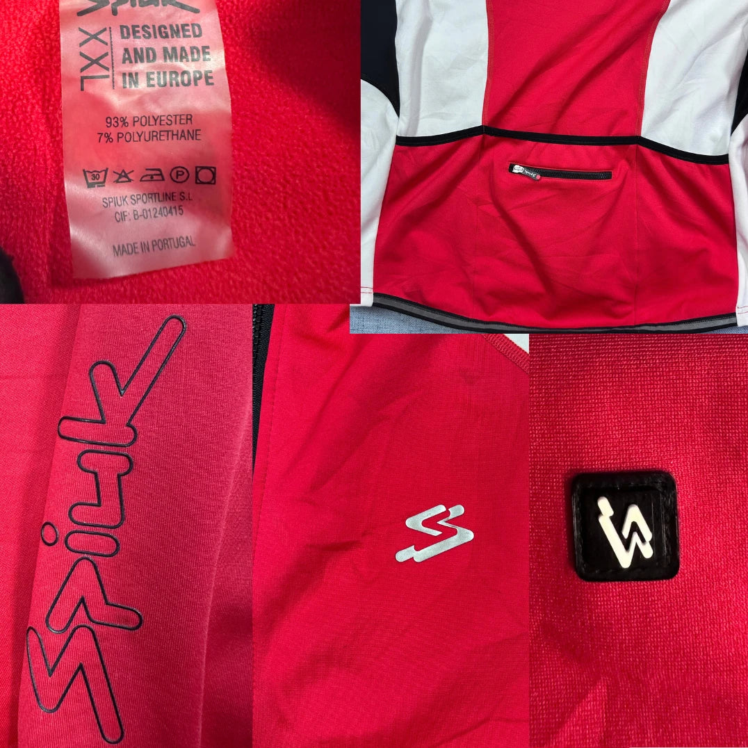 Spiuk® Red Cycling Jacket Full Zip-2XL