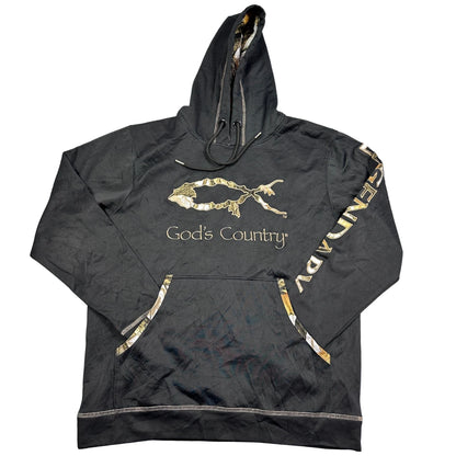 Legendary® Black Hoodie Camo Graphic-M