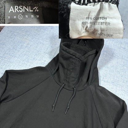 ARSNL® Black Hoodie High Neck-L