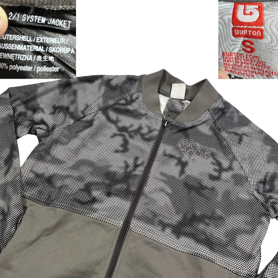 Burton® Grey Zip Jacket Patterned-S