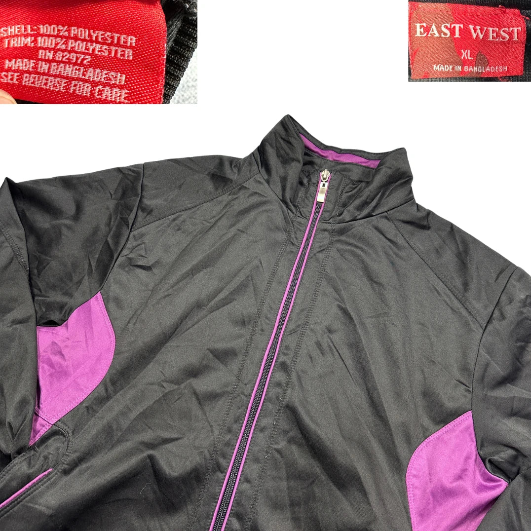 East West® Black Jacket Contrast-XL