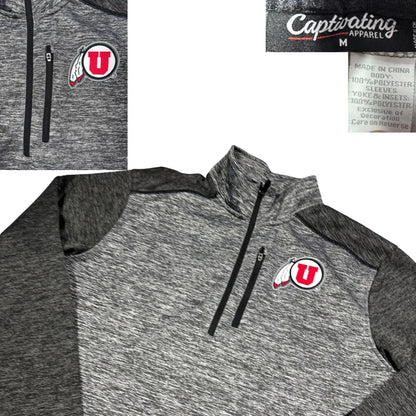 Captivating Apparel Grey Quarter Zip-M