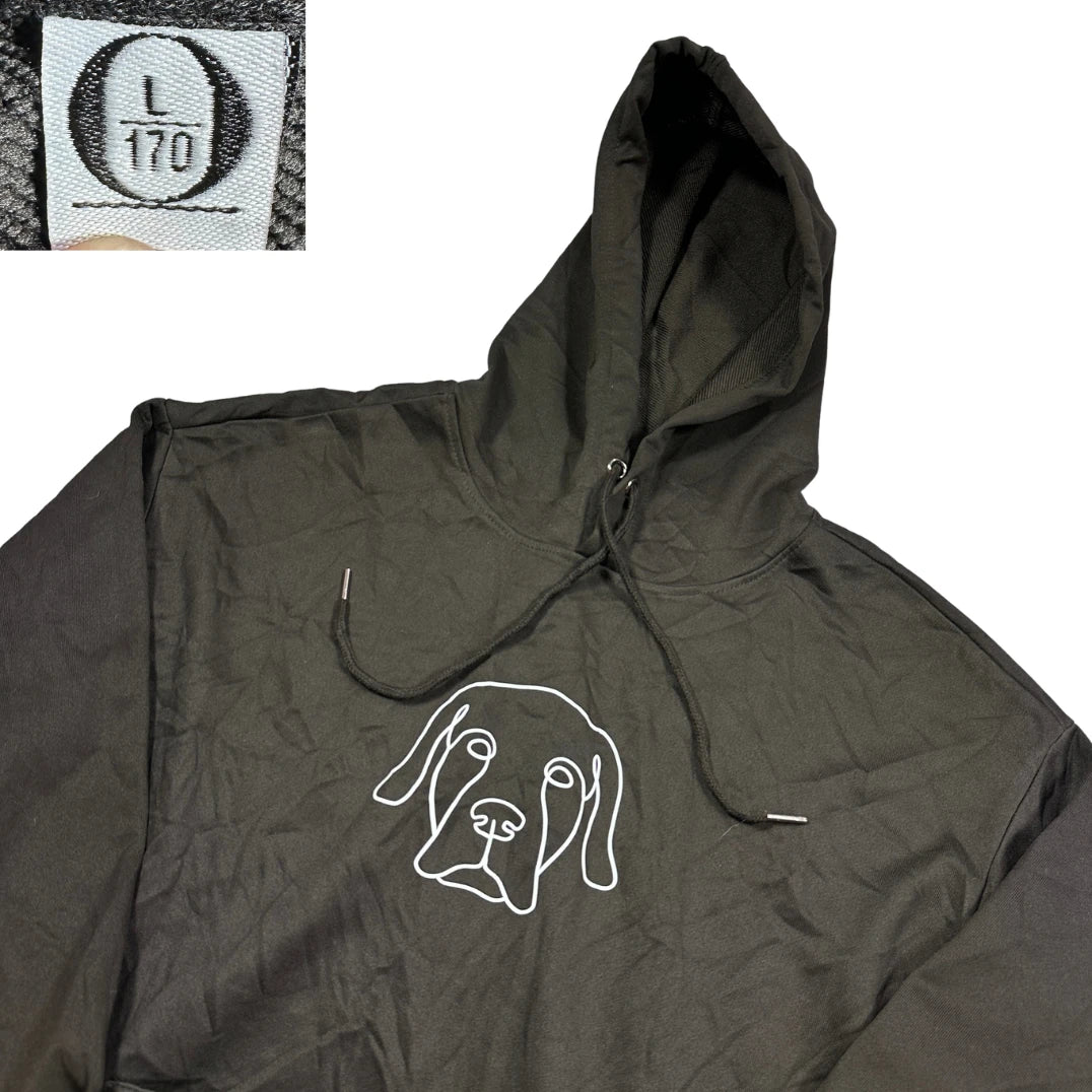 Unbranded Black Hoodie Graphic-L