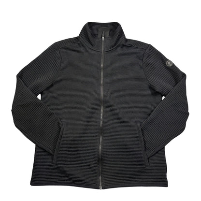 Skechers® Black Ribbed Hoodless Hoodie Zip Jacket-M