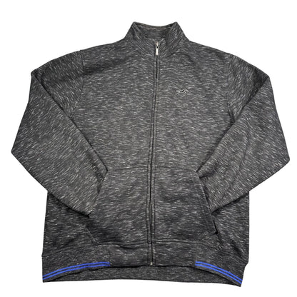 Craze® Charcoal Space Dye Zip Jacket Blue Tipping-XL