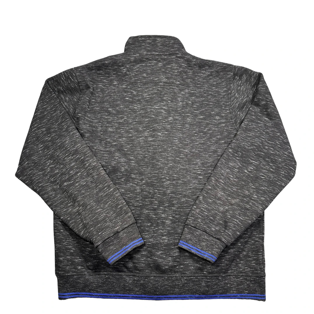 Craze® Charcoal Space Dye Zip Jacket Blue Tipping-XL