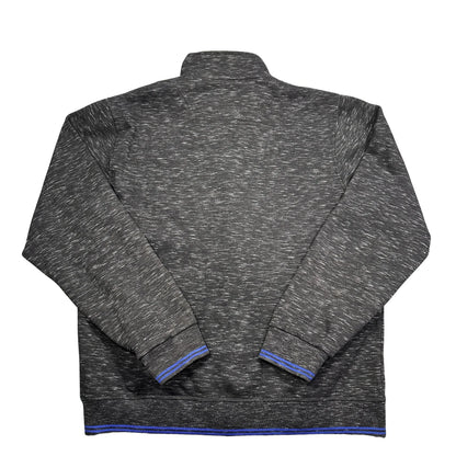 Craze® Charcoal Space Dye Zip Jacket Blue Tipping-XL