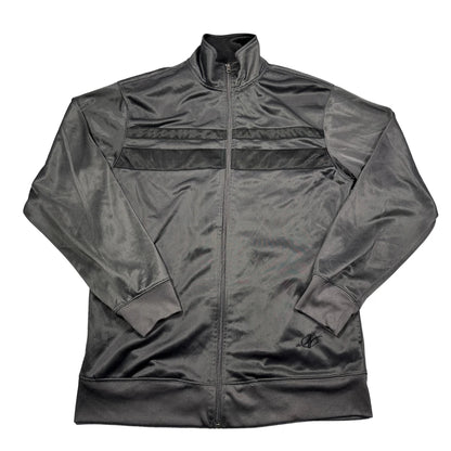 NordicTrack® Grey Track Jacket Black Chest Stripe-M