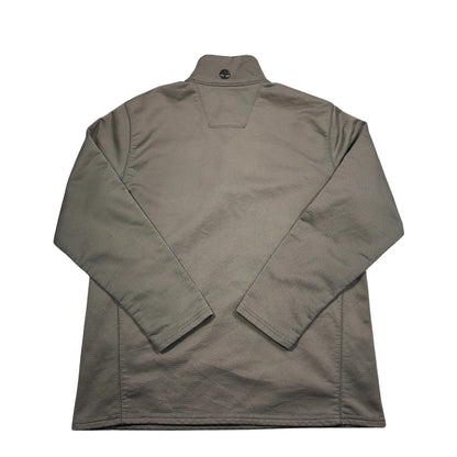 Timberland® Grey Quarter Zip Fleece Pullover-M