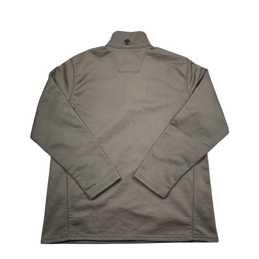 Timberland® Grey Quarter Zip Fleece Pullover-M