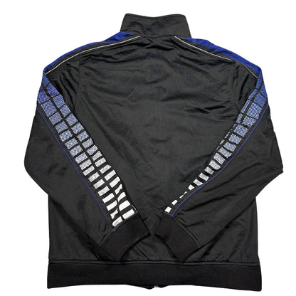 Sport-Tek® Black Royal Blue Track Jacket Checker Sleeve-M