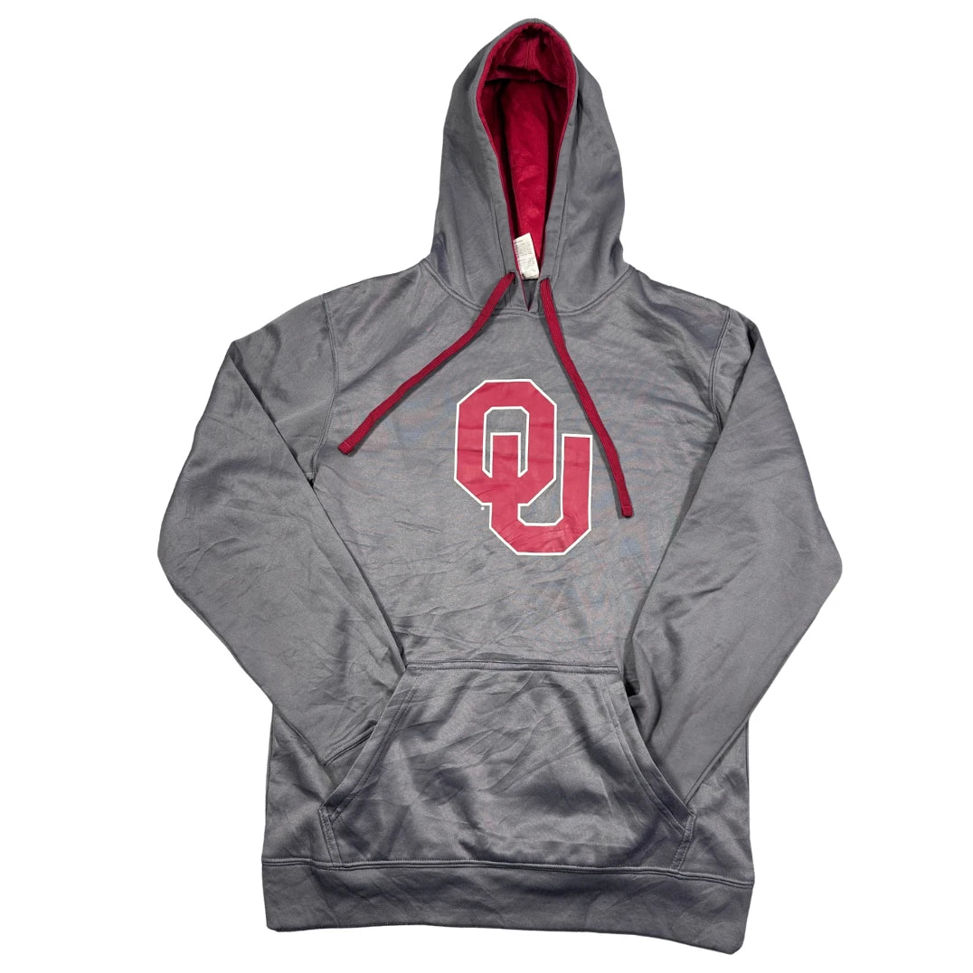 Thrift-and-treasures Grey Pullover Hoodie-S