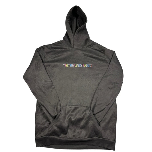 Unbranded Black Rainbow Kindness Slogan Pullover Hoodie-M