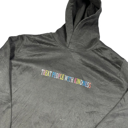 Unbranded Black Rainbow Kindness Slogan Pullover Hoodie-M