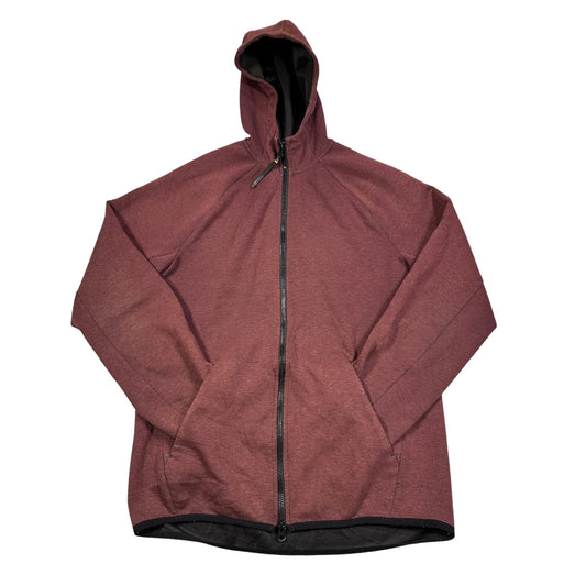 Thrift-and-treasures Maroon Zip Hoodie-S