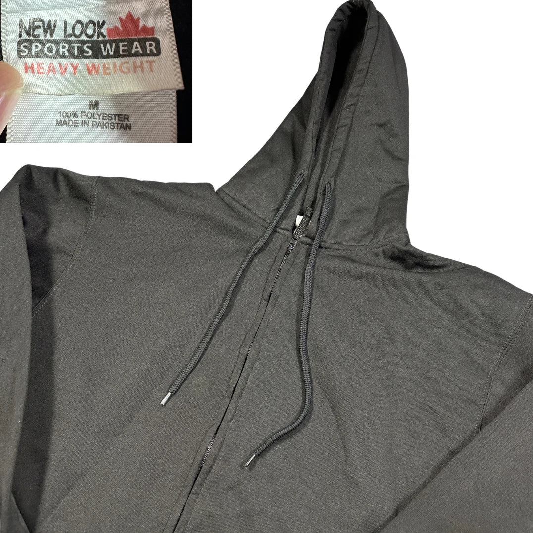 Thrift-and-treasures Black Zip Hoodie-M Hoodies