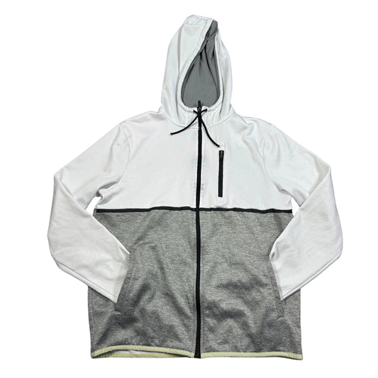 Xersion® White Grey Fleece Hoodie-M