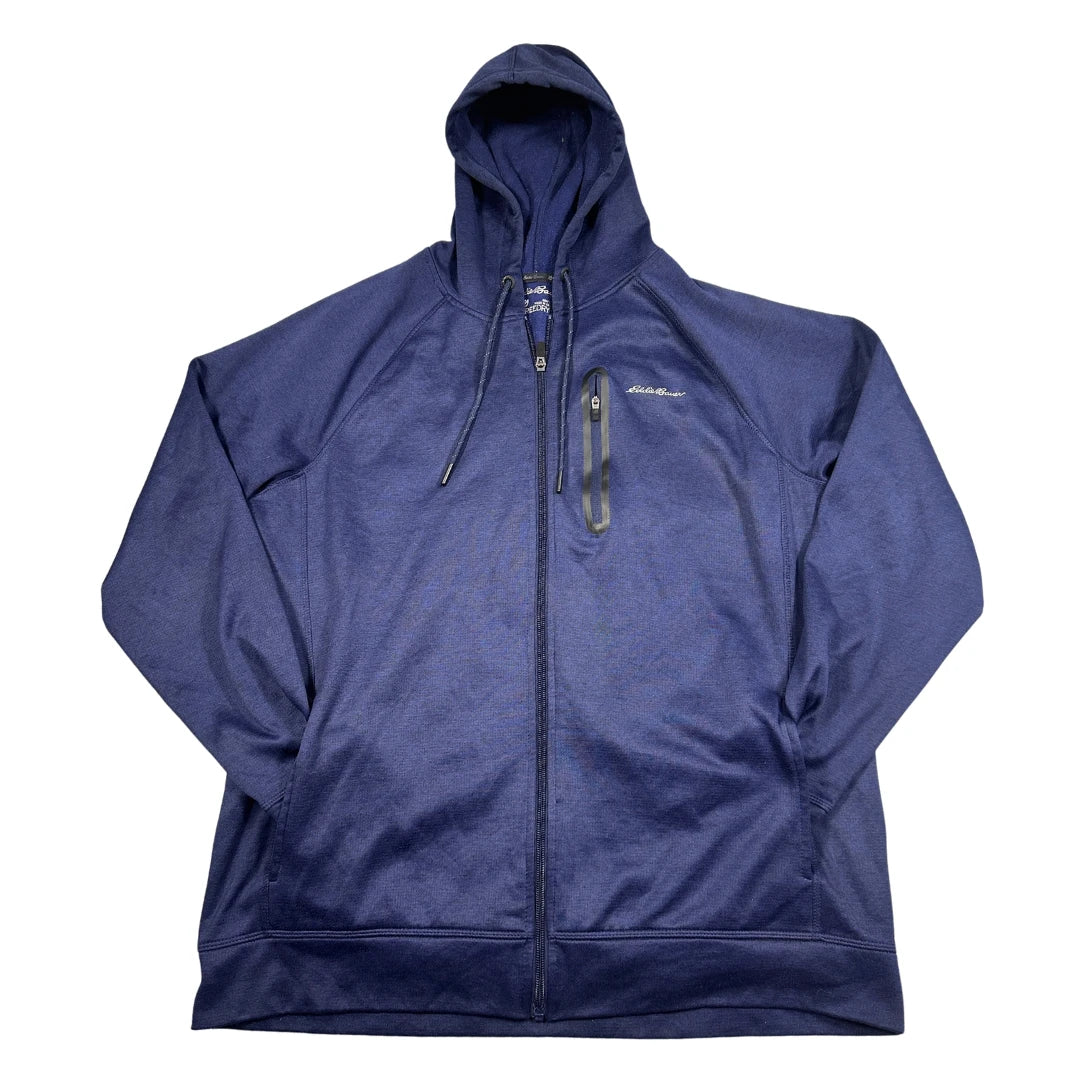 Eddie Bauer Blue Zip Up-L Hoodie