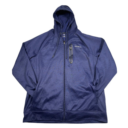 Eddie Bauer Blue Zip Up-L Hoodie