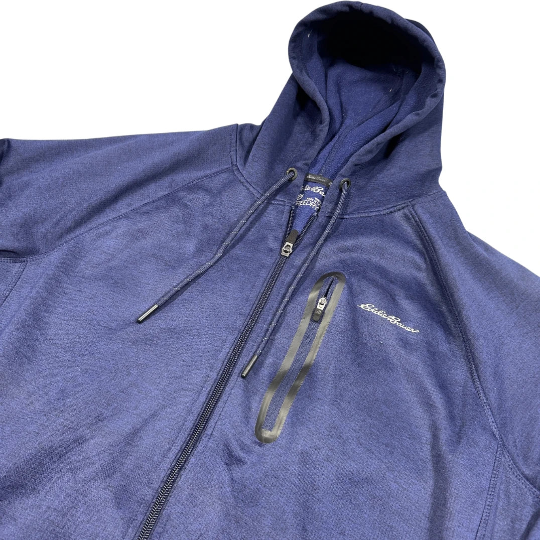 Eddie Bauer Blue Zip Up-L Hoodie