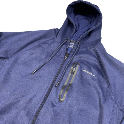 Eddie Bauer Blue Zip Up-L Hoodie